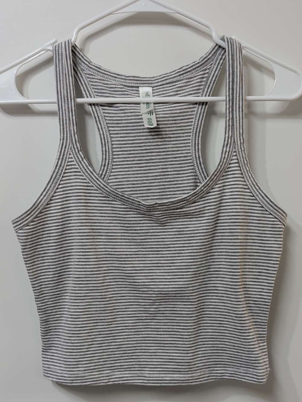 Wild Fable White Heathered Gray Racerback Sleep Tank Size XS